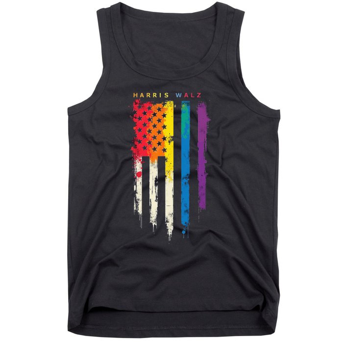 Harris Walz Colorful Streak Gift Tank Top