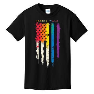 Harris Walz Colorful Streak Gift Kids T-Shirt