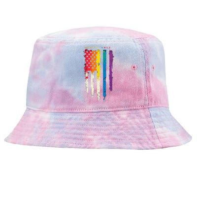 Harris Walz Colorful Streak Gift Tie-Dyed Bucket Hat