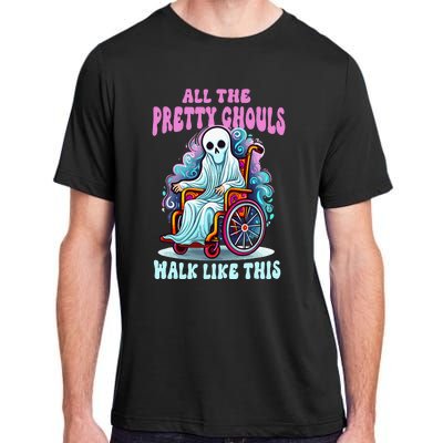 Halloween Wheelchair Costume Handicap Joke Ghouls Walk Like Adult ChromaSoft Performance T-Shirt