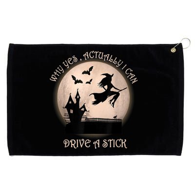 Halloween Witch Costume Why Yes Actually I Can Drive A Stick Grommeted Golf Towel