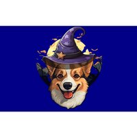 Halloween Witch Corgi Gift Bumper Sticker