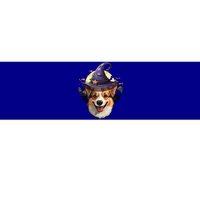 Halloween Witch Corgi Gift Bumper Sticker