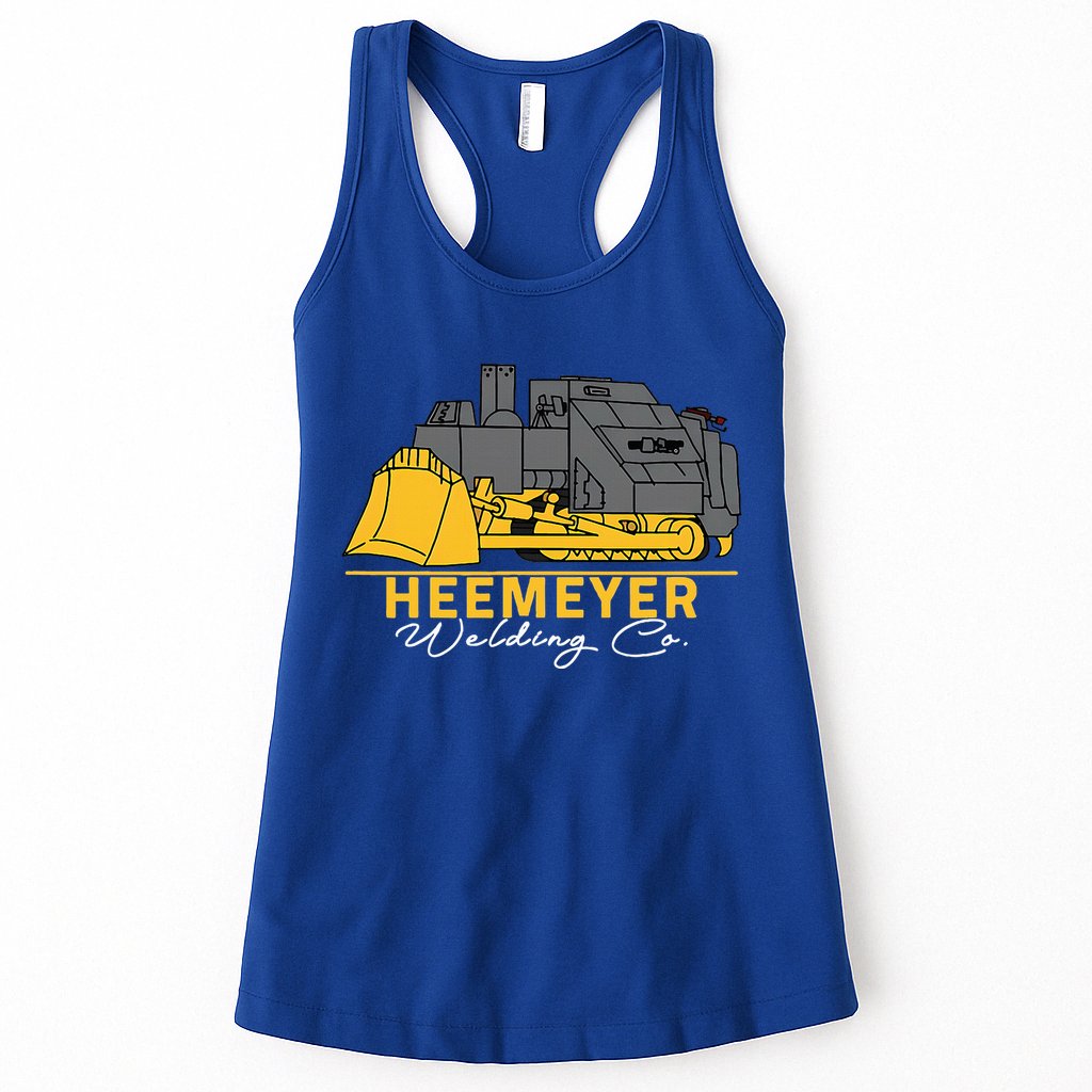 Heemeyer Welding Company Bulldozer Equipment Womens Tank Top