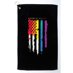 Harris Walz Colorful Streak Platinum Collection Golf Towel