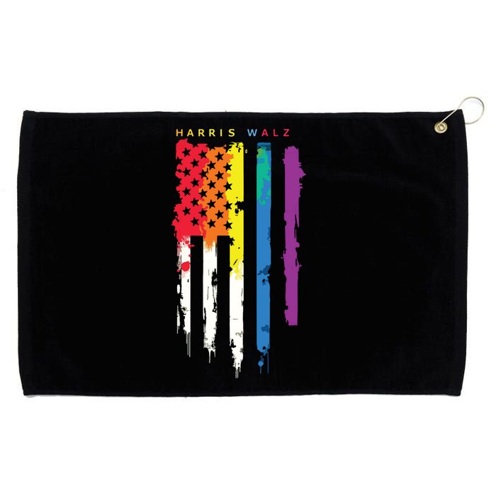 Harris Walz Colorful Streak Grommeted Golf Towel