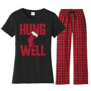 Hung Well Christmas Stocking Raunchy Hung Well Women's Flannel Pajama Set