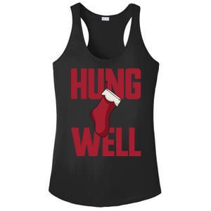 Hung Well Christmas Stocking Raunchy Hung Well Ladies PosiCharge Competitor Racerback Tank