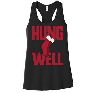 Hung Well Christmas Stocking Raunchy Hung Well Women's Racerback Tank