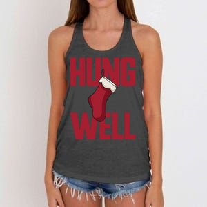 Hung Well Christmas Stocking Raunchy Hung Well Women's Knotted Racerback Tank