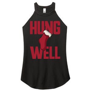 Hung Well Christmas Stocking Raunchy Hung Well Women's Perfect Tri Rocker Tank