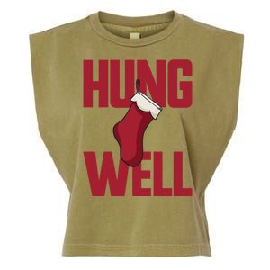 Hung Well Christmas Stocking Raunchy Hung Well Garment-Dyed Women's Muscle Tee