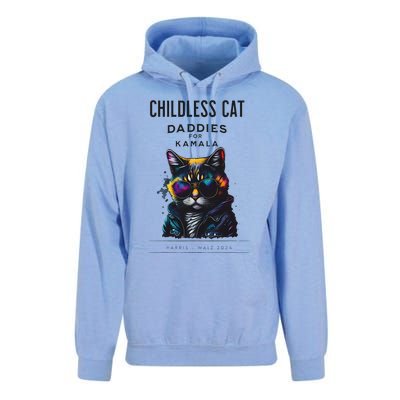 Harris Waltz Childless Cat Daddies For Kamala President 2024 Unisex Surf Hoodie