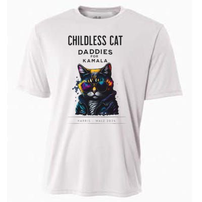 Harris Waltz Childless Cat Daddies For Kamala President 2024 Cooling Performance Crew T-Shirt