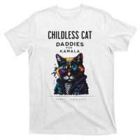 Harris Waltz Childless Cat Daddies For Kamala President 2024 T-Shirt