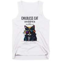 Harris Waltz Childless Cat Daddies For Kamala President 2024 Tank Top