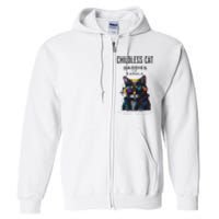 Harris Waltz Childless Cat Daddies For Kamala President 2024 Full Zip Hoodie