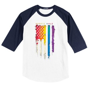 Harris Walz Colorful Streak Baseball Sleeve Shirt