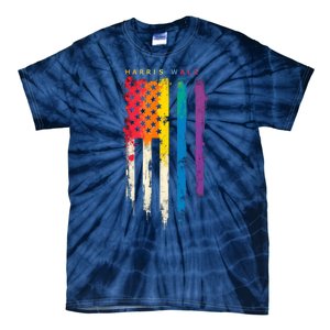 Harris Walz Colorful Streak Tie-Dye T-Shirt