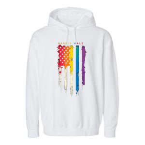 Harris Walz Colorful Streak Garment-Dyed Fleece Hoodie