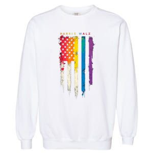 Harris Walz Colorful Streak Garment-Dyed Sweatshirt