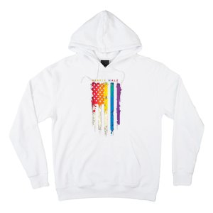 Harris Walz Colorful Streak Hoodie