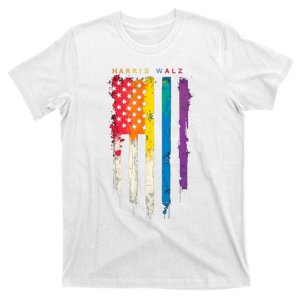 Harris Walz Colorful Streak T-Shirt