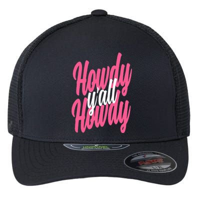 Howdy  Western Cute Rodeo Southern Howdy Cowgirl Flexfit Unipanel Trucker Cap