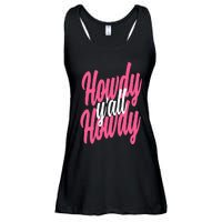 Howdy  Western Cute Rodeo Southern Howdy Cowgirl Ladies Essential Flowy Tank