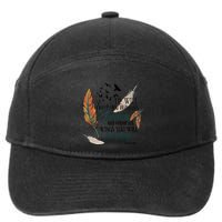 He Will Cover You With His Feathers And Under His Wings Psalm 91:4 7-Panel Snapback Hat