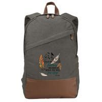 He Will Cover You With His Feathers And Under His Wings Psalm 91:4 Cotton Canvas Backpack