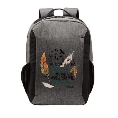 He Will Cover You With His Feathers And Under His Wings Psalm 91:4 Vector Backpack