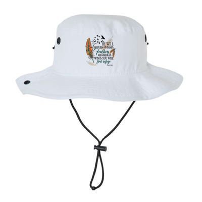 He Will Cover You With His Feathers And Under His Wings Psalm 91:4 Bucket Hat