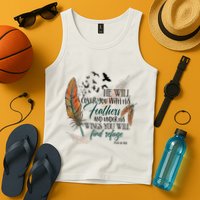 He Will Cover You With His Feathers And Under His Wings Psalm 91:4 Tank Top
