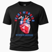 Heart Warrior CHD Congenital Heart Defect Awareness Cooling Performance Crew T-Shirt