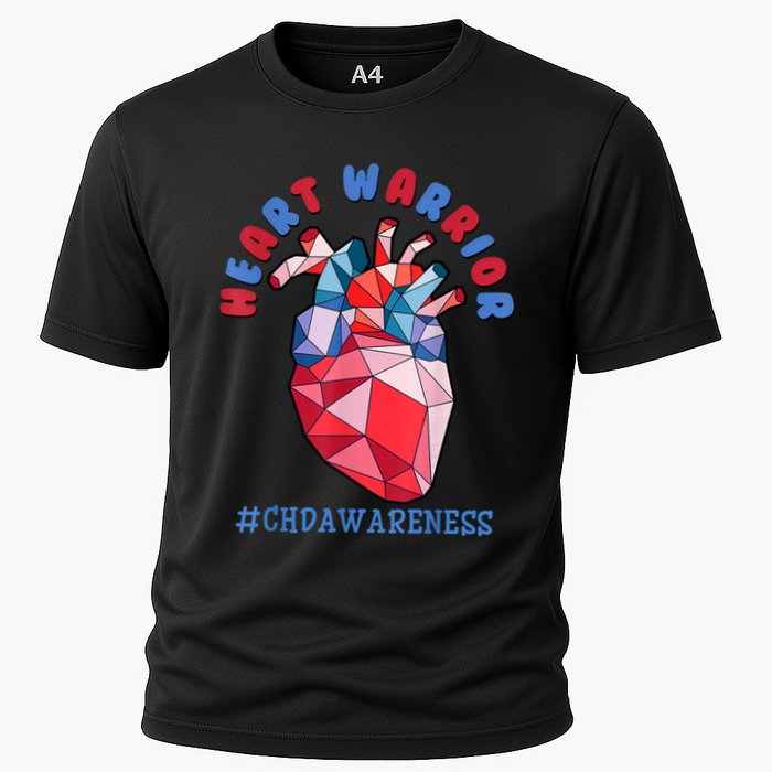 Heart Warrior CHD Congenital Heart Defect Awareness Cooling Performance Crew T-Shirt