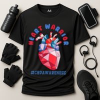Heart Warrior CHD Congenital Heart Defect Awareness Cooling Performance Crew T-Shirt