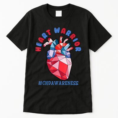 Heart Warrior CHD Congenital Heart Defect Awareness Tall T-Shirt