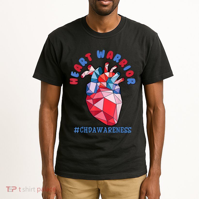 Heart Warrior CHD Congenital Heart Defect Awareness Tall T-Shirt