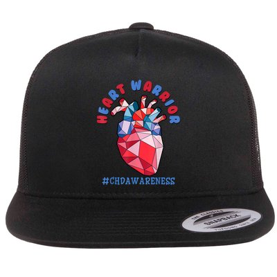 Heart Warrior CHD Congenital Heart Defect Awareness Flatbill Hat