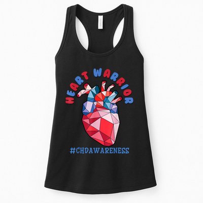 Heart Warrior CHD Congenital Heart Defect Awareness Womens Tank Top