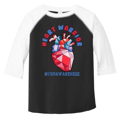 Heart Warrior CHD Congenital Heart Defect Awareness Toddler Fine Jersey T-Shirt