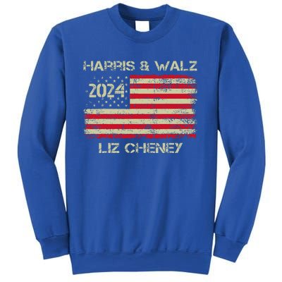 Harris Walz Cheney 2024 Thank You Liz Democracy Sweatshirt