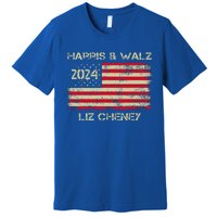 Harris Walz Cheney 2024 Thank You Liz Democracy Premium T-Shirt