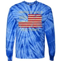 Harris Walz Cheney 2024 Thank You Liz Democracy Tie-Dye Long Sleeve Shirt