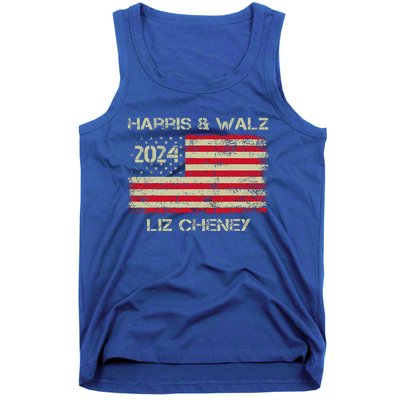 Harris Walz Cheney 2024 Thank You Liz Democracy Tank Top