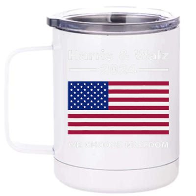 Harris & Waltz Campaign We Choose Freedom 12 oz Stainless Steel Tumbler Cup