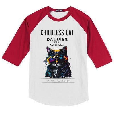 Harris Waltz Childless Cat Daddies Kids Colorblock Raglan Jersey