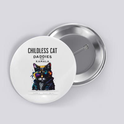 Harris Waltz Childless Cat Daddies Button