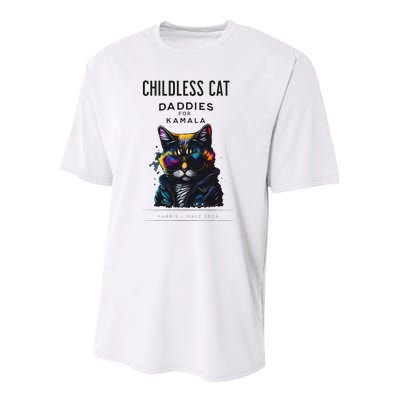 Harris Waltz Childless Cat Daddies Youth Performance Sprint T-Shirt